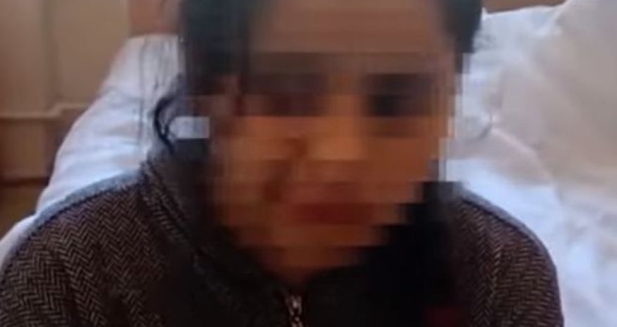 Azərbaycanda müəllim şagirdi əsəbiləşdirdi, uşağın ağzı əyildi - VİDEO