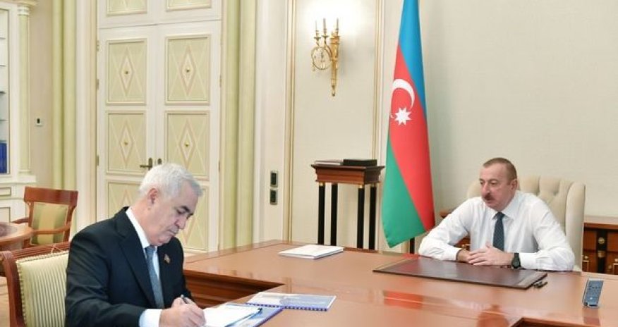 İlham Əliyev Cavid Qurbanovu qəbul edib - FOTO