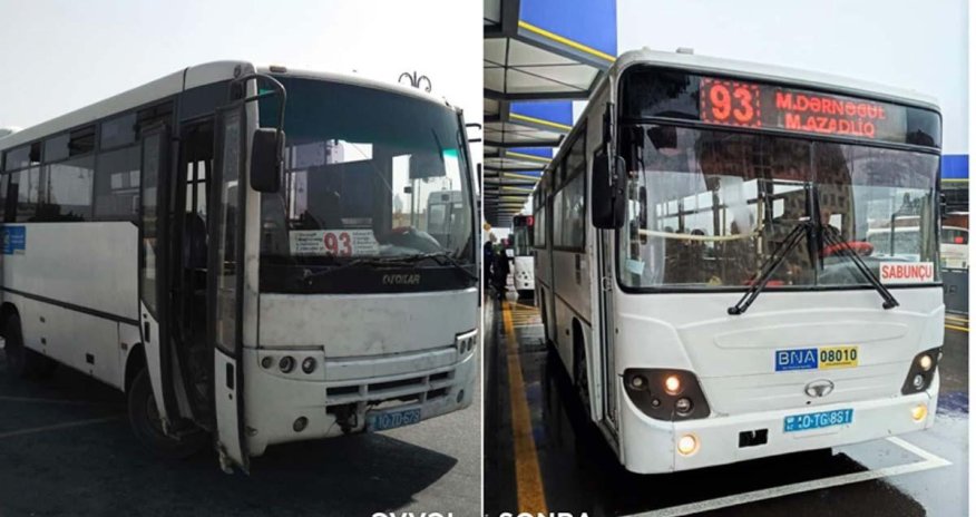 Bakıda 2 marşrut xəttinə iritutumlu avtobuslar verildi