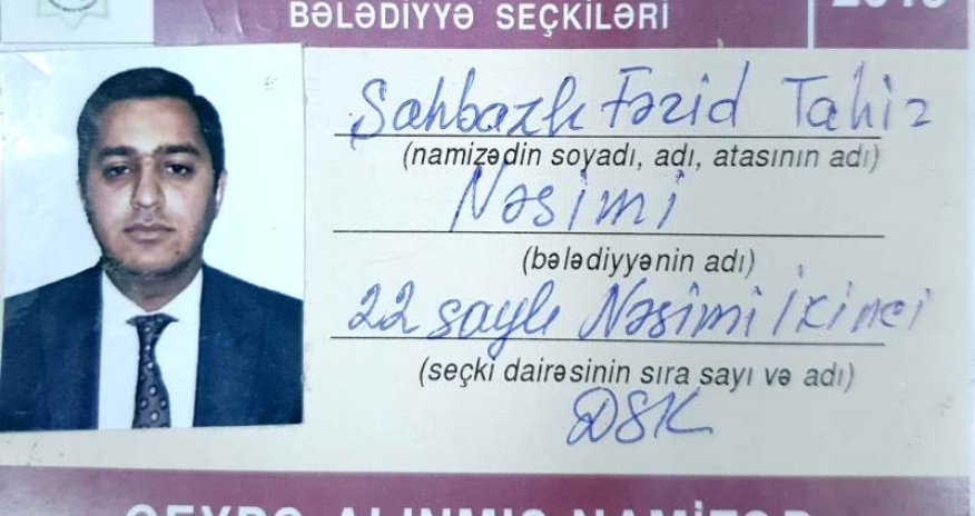 Daha bir jurnalist bələdiyyə üzvlüyünə NAMİZƏD OLDU