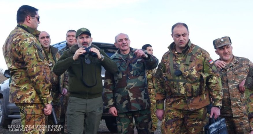 Nikol Paşinyan yenidən Azərbaycan torpaqlarında- FOTOLAR