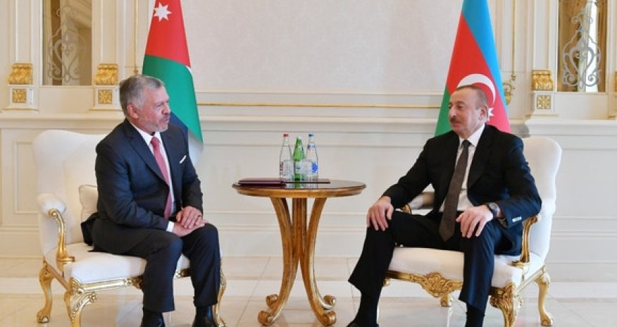 Состоялась встреча президента Азербайджана с королем Иордании один на один