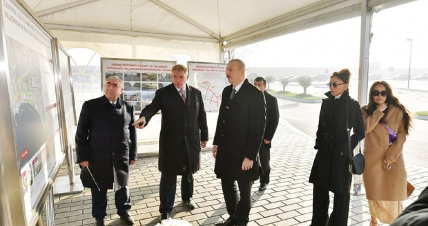 Президент Ильхам Алиев принял участие в открытии улицы центрального бульвара в 