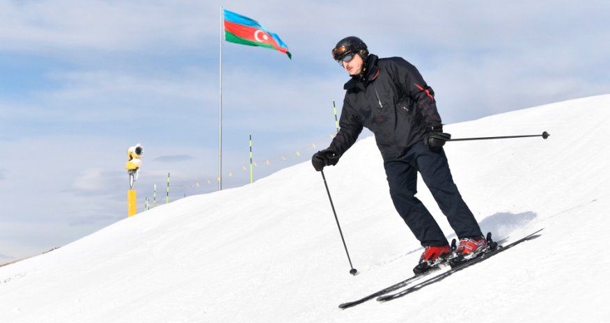 İlham Əliyev və Mehriban Əliyeva “Şahdağ”da - FOTO