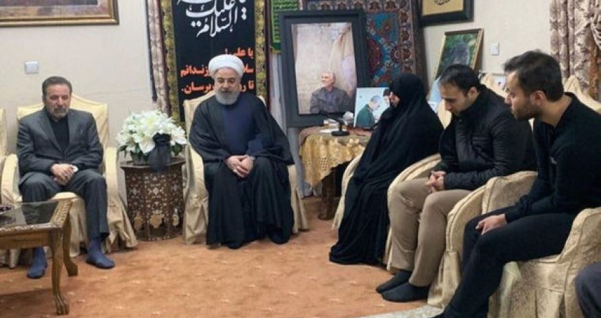 Ruhani Süleymaninin ailəsinə baş çəkdi