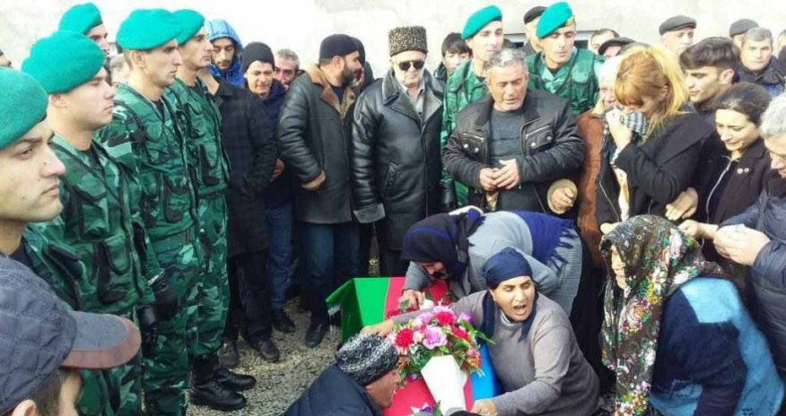 Похоронен погибший азербайджанский пограничник 