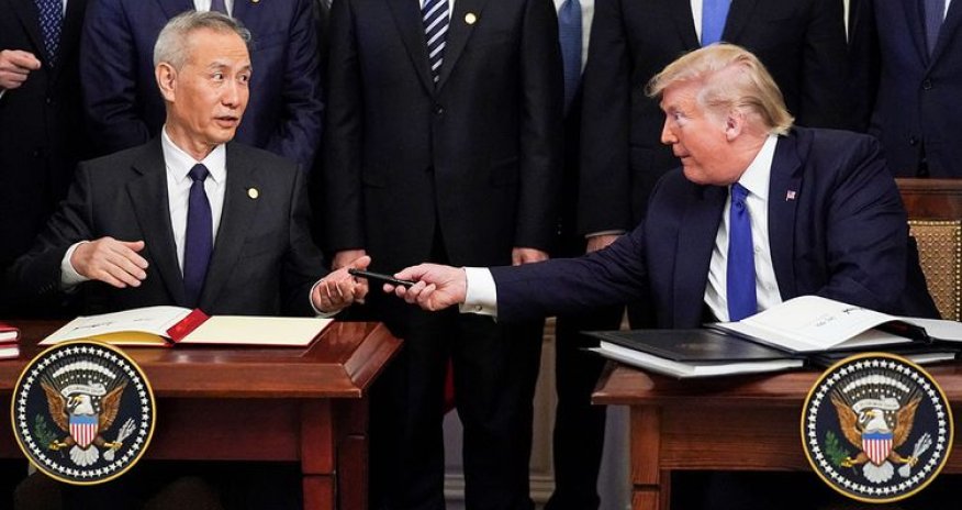 США и Китай подписали документы по торговой сделке