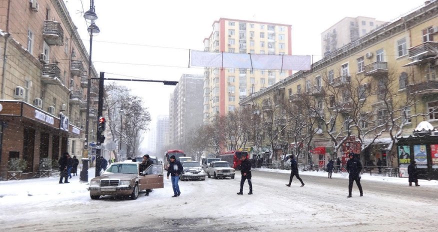 Bakıya qar yağacaq, 2 dərəcə şaxta olacaq