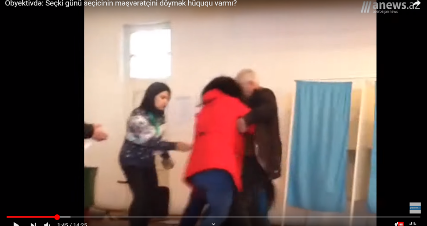 Seçici məşvərətçini necə döyüb? - VİDEO