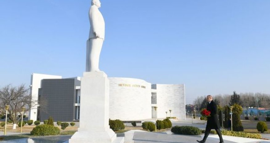 İlham Əliyev Ağstafada - FOTO