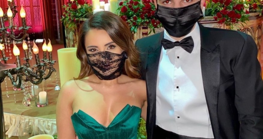 Azərbaycanlı nazirin oğlu toya maska ilə getdi - FOTO