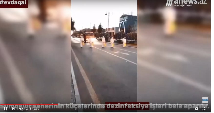 Sumqayıtda dezinfeksiya paradı - VİDEO