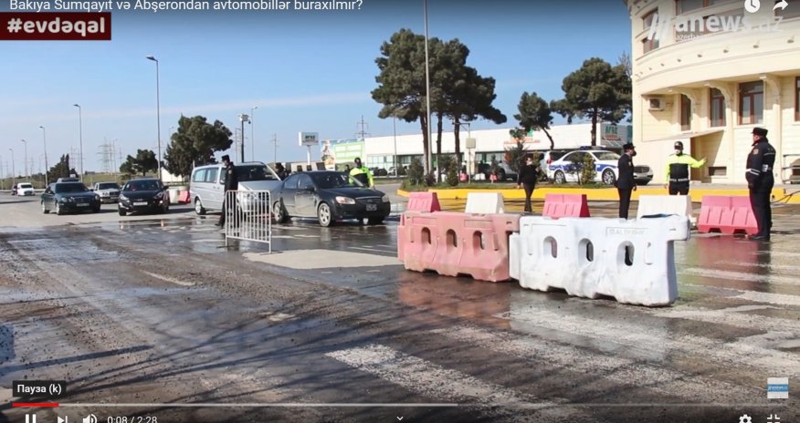 Bakıya Sumqayıt və Abşerondan gediş və gəliş məhdudlaşdırılıb - VİDEO
