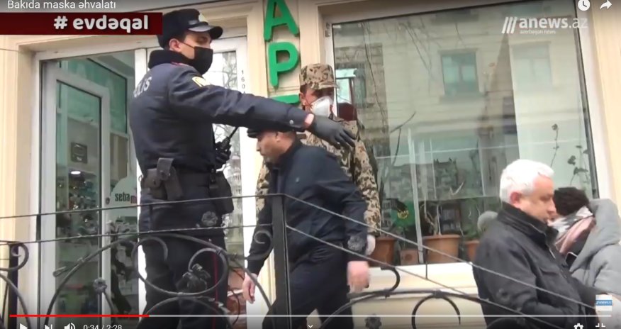 Maska satışına polislər cəlb edildi -  VİDEO