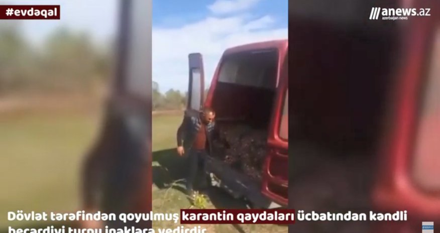 Koronavirusla bağlı qadağalar ücbatından müflis olmuş kəndlilərdən etiraz aksiyası -  VİDEO
