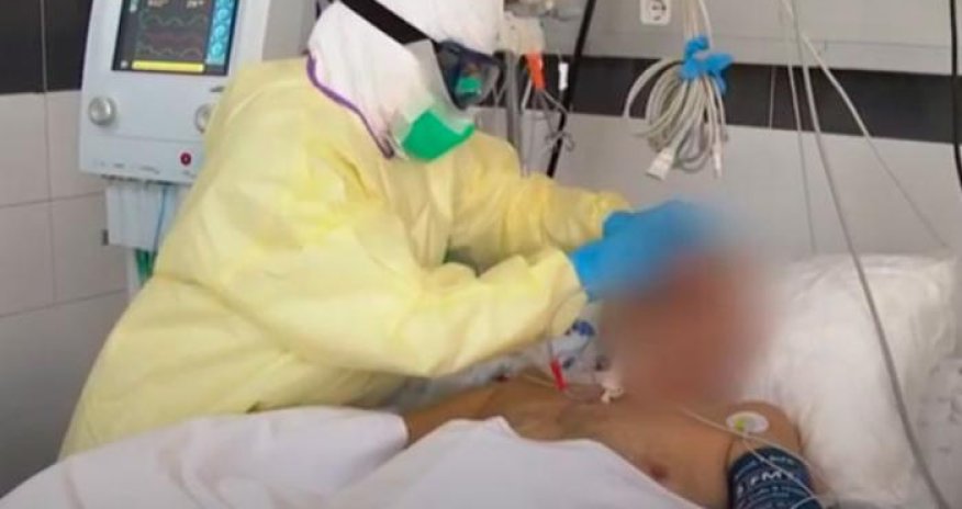 Bakıda vəziyyəti ağır olan koronaviruslu xəstələr - VİDEO