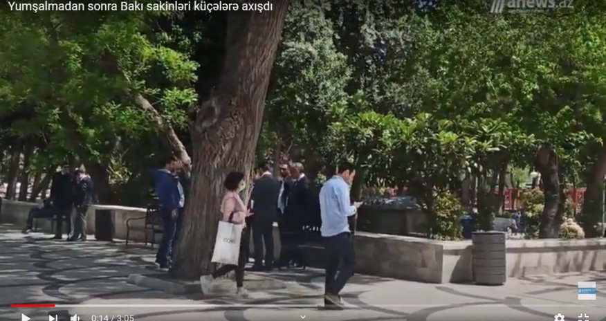 Yumşalmadan sonra Bakı sakinləri küçələrə axışdı - VIDEO