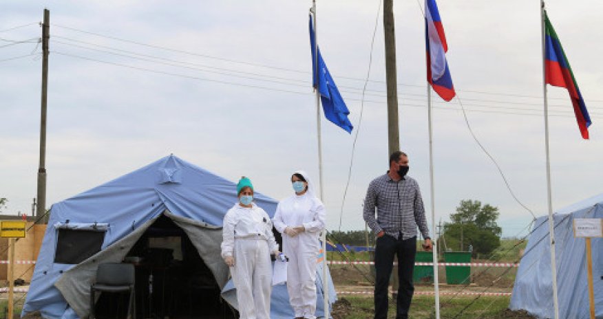 Военные развернули полевой госпиталь в Дагестане