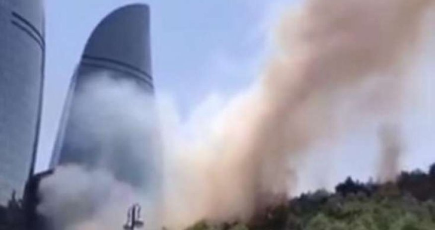 Bakıda güclü yanğın  xəbəri yalan çıxdı