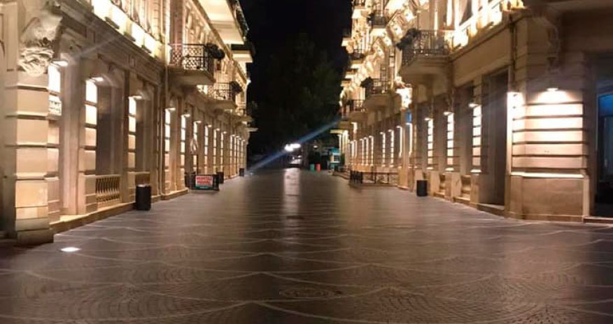 Qadağadan sonra Bakı küçələri - FOTOLAR