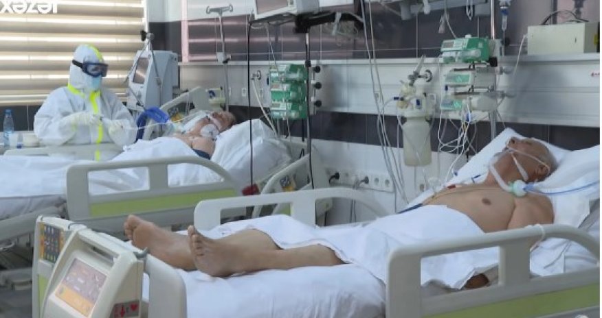 Azərbaycanda koronaviruslu xəstələrin dəhşətli görüntüsü: Boğulurlar - VİDEO