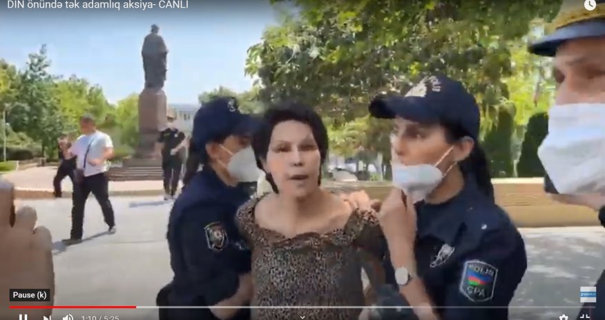 Vəfa Nağı polis tərəfindən saxlanılıb  - VİDEO