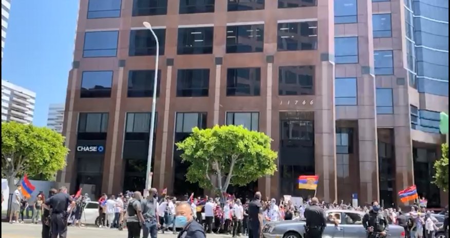 Ermənilər ABŞ-ın mərkəzində azərbaycanlılara hücum edib -  VİDEO