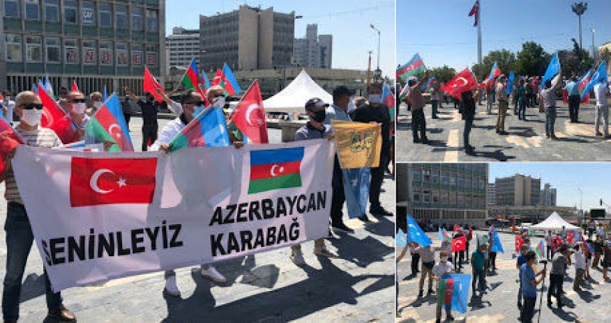 В Анкаре состоялась очередная акция в поддержку Азербайджана