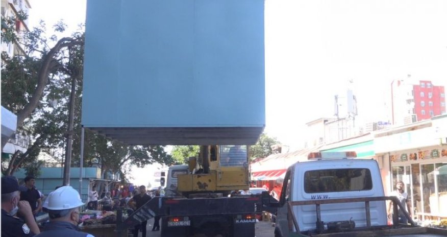 FHN Əli Həsənovun köşklərini sökür — VİDEO