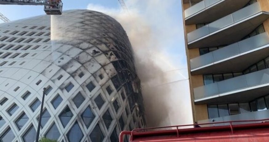 Beyrutda növbəti YANĞIN baş verib  - VİDEO