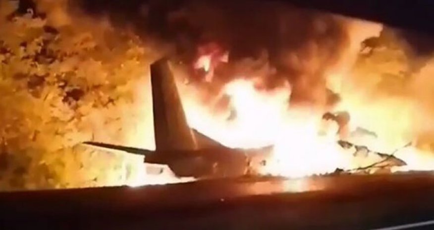 Ukraynada hərbi təyyarə qəzaya uğrayıb, 25 nəfər ölüb 