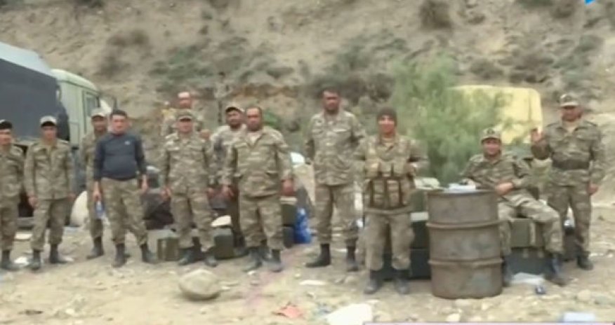 Bu gün azad edilən torpaqlardan görüntülər - VİDEO