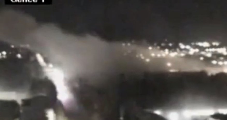 Gəncənin raket atəşinə tutulması anı - VİDEO