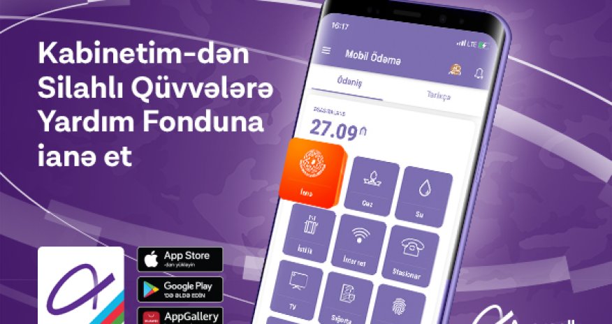 Opportunity to support National Army through “Kabinetim” app  