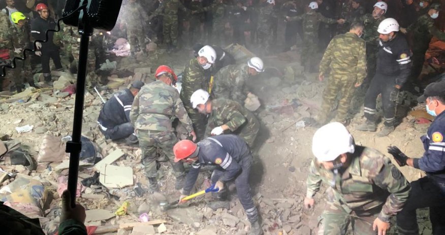 12 civilians killed, 40 wounded in Ganja by Armenia shelling 