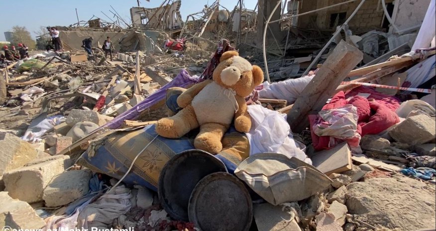 Gəncə  bu gün  erməni terroru ilə üz-üzə -  FOTOLAR