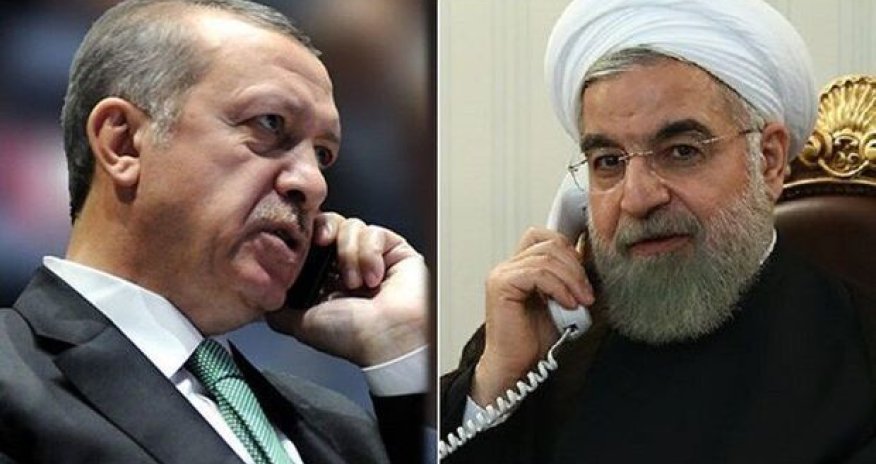 Ərdoğan Ruhani ilə Qarabağ məsələsini müzakirə etdi