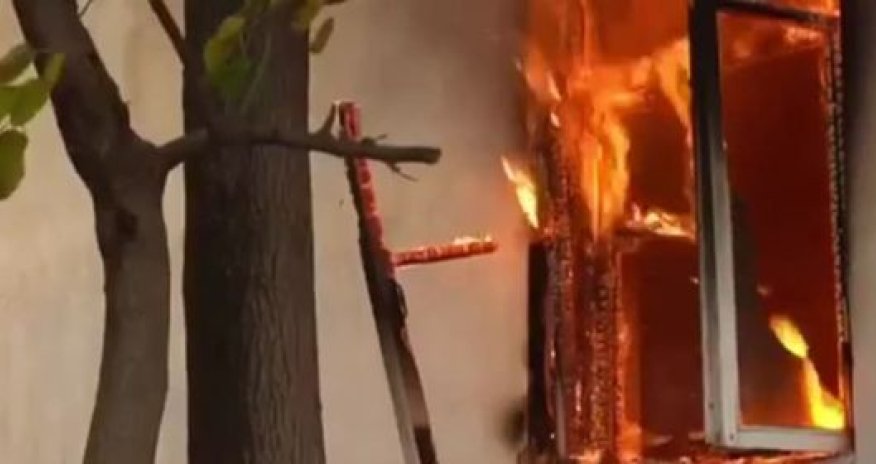 Ermənilər Ağdamı yandırıb boşaltdılar- VİDEO