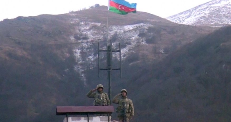 В городе Кельбаджаре поднят Азербайджанский флаг - ВИДЕО