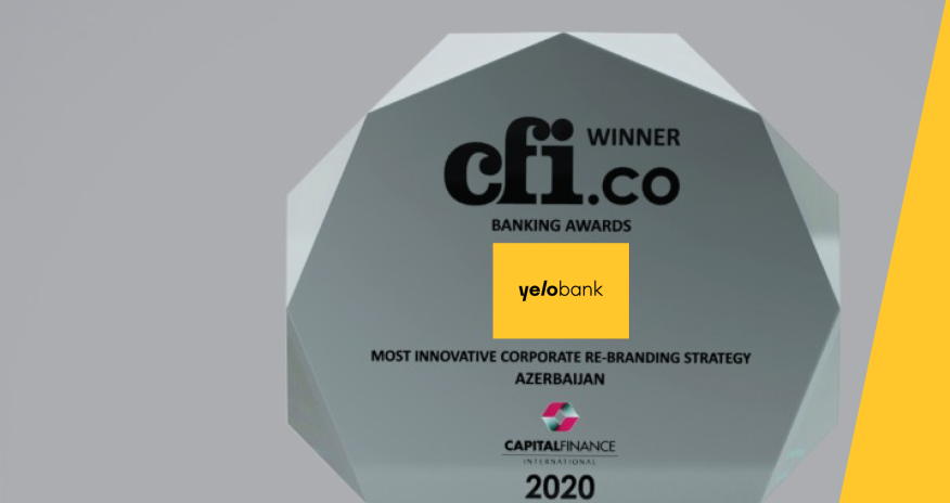 Yelo Bank получил награду «Самая инновативная корпоративная стратегия ребрендинга»