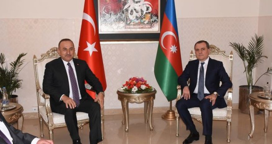 Ceyhun Bayramov Mevlüt Çavuşoğlu ilə görüşüb - FOTO