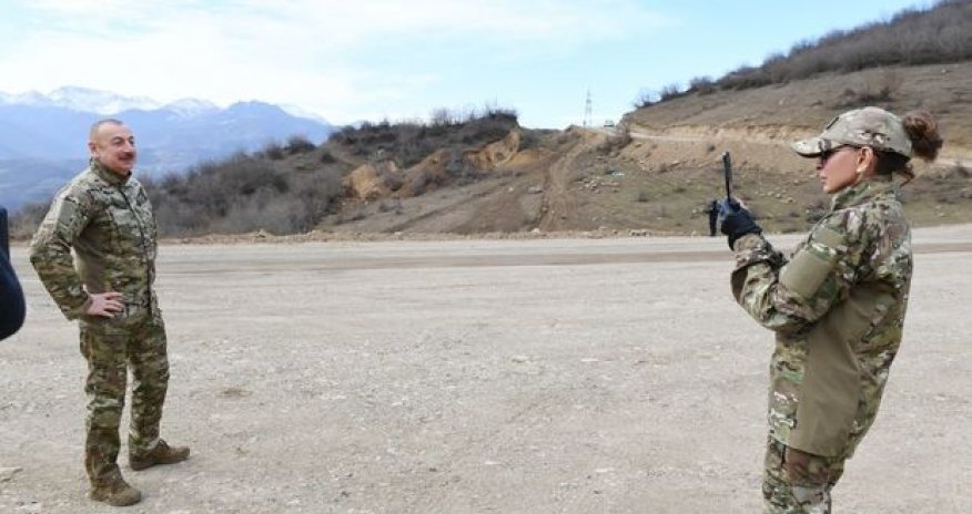 İlham Əliyev və Mehriban Əliyeva Xocavəndin Böyük Tağlar kəndində - VİDEO