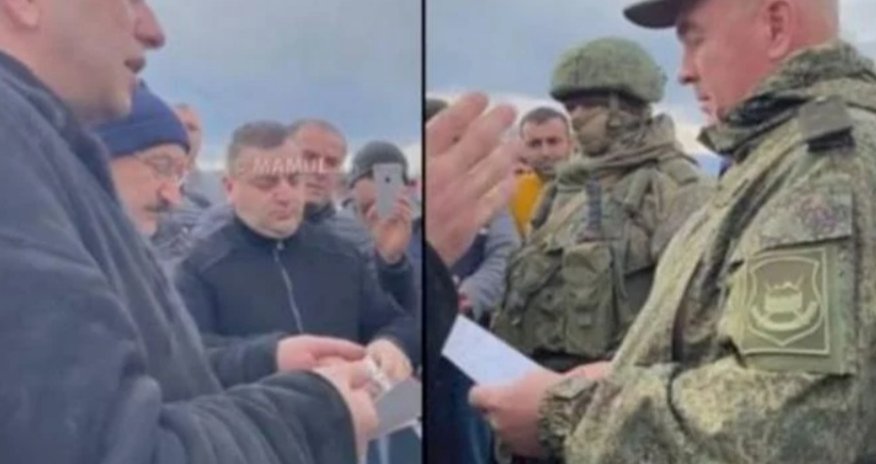 Ermənilər Kəlbəcər yolunu bağladılar: Əraziyə Rusiya hərbçiləri gəldi - VİDEO