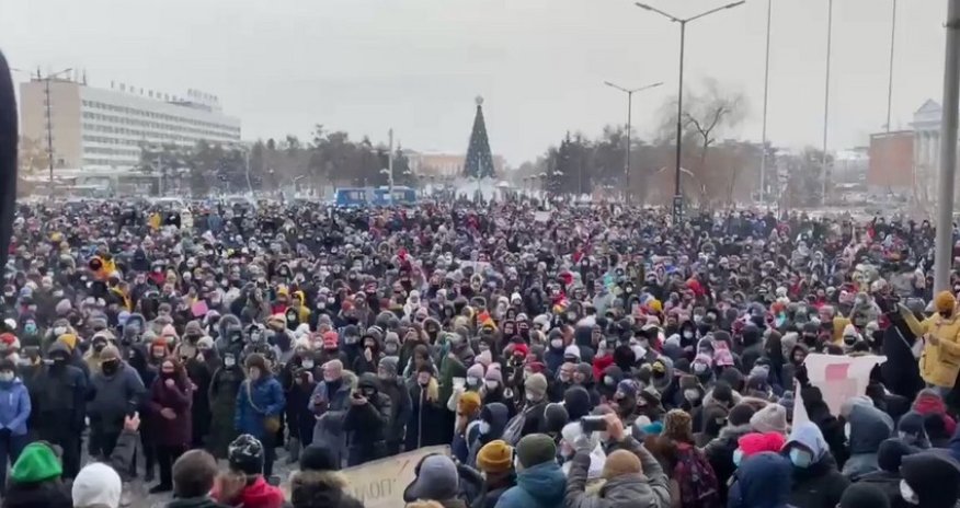 Rusiyada 200 nəfər saxlanıldı  - VİDEO