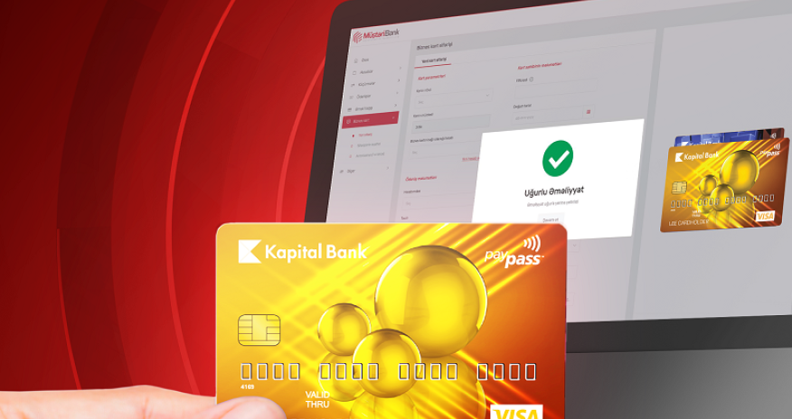 Карту предпринимателя и бизнес-карту Kapital Bank теперь можно заказать полностью онлайн