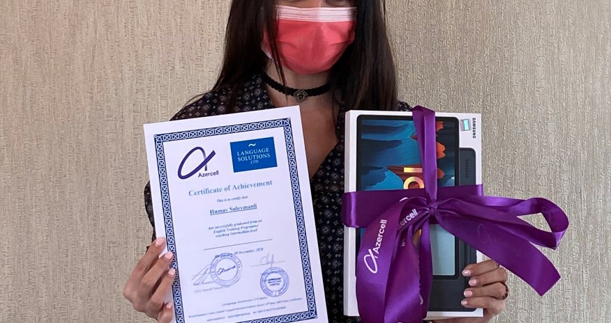 Azercell awarded the winners of online English language courses for journalists