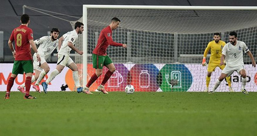 Ronaldu Azərbaycanla matçda rekorda imza atdı