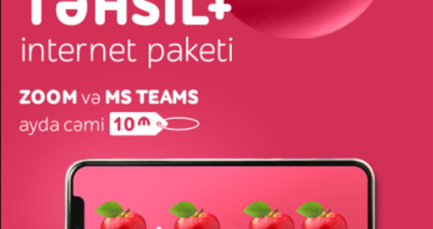 Онлайн-обучение теперь намного проще с интернет пакетом «TƏHSİL+» от Nar !