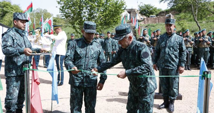 Ermənistanla sərhəddə daha bir hərbi hissə fəaliyyətə başladı - Fotolar