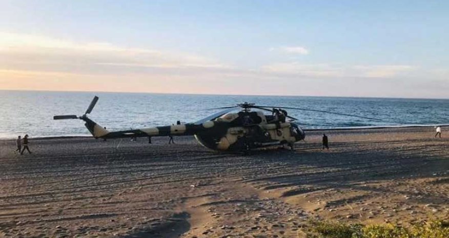 Azərbaycan hərbi helikopteri Türkiyədə təcili eniş etdi (VİDEO)